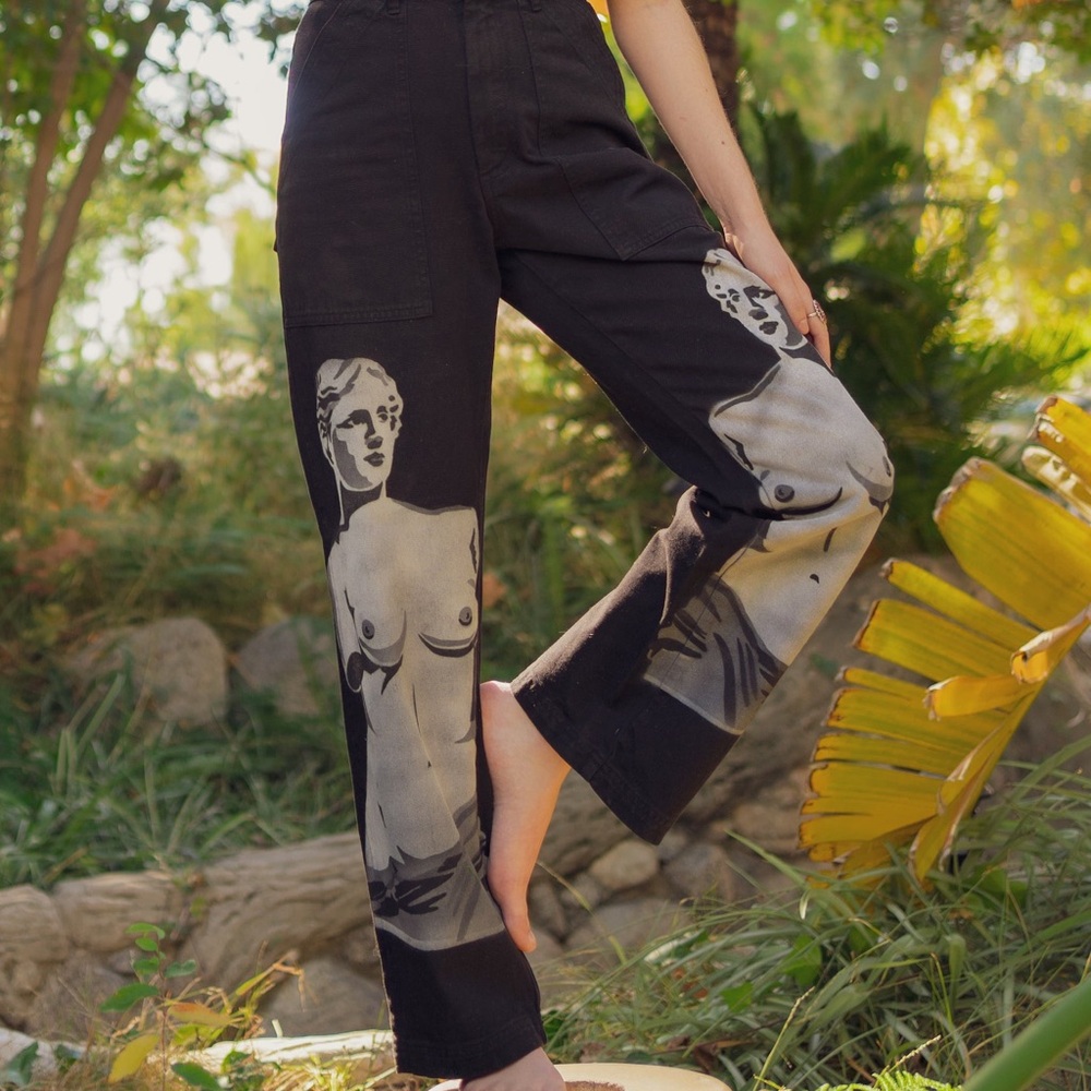 Big Bud Press Black Work Pants Neoclassical Venus